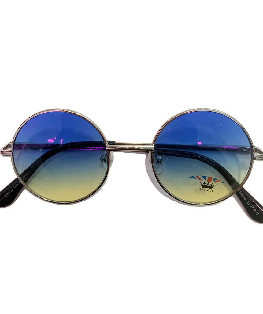 Round Sunglasses with Colored Frames