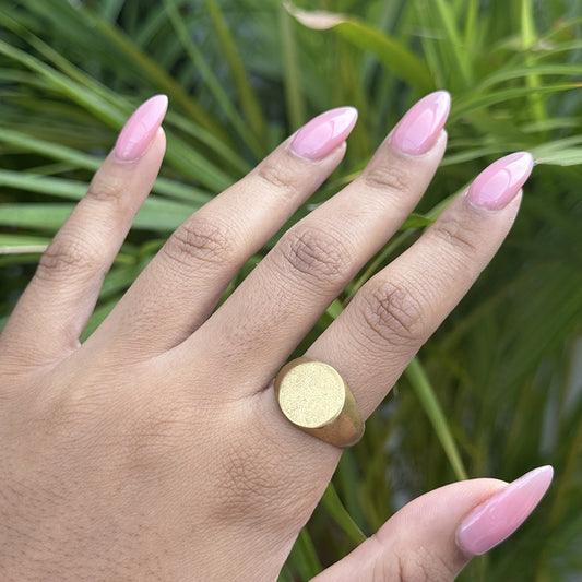 Round Signet Ring