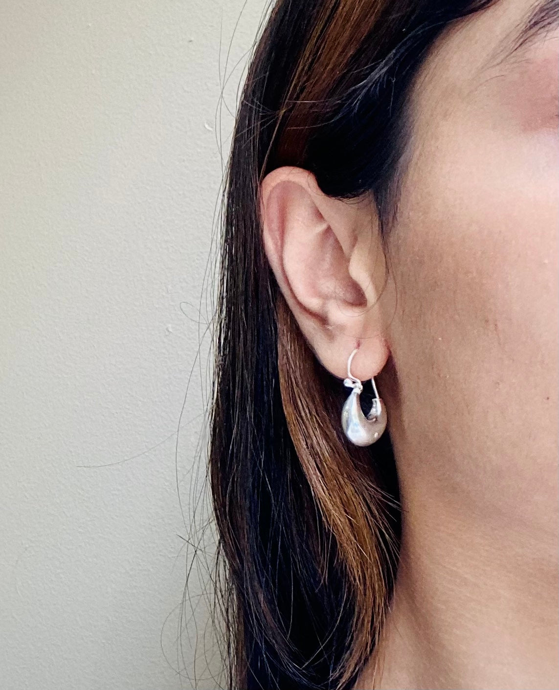 Silver Bold Hoop Earrings