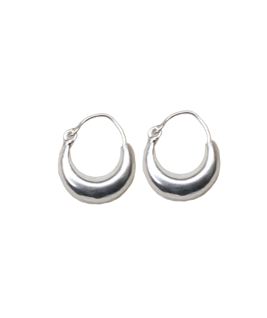 Silver Bold Hoop Earrings