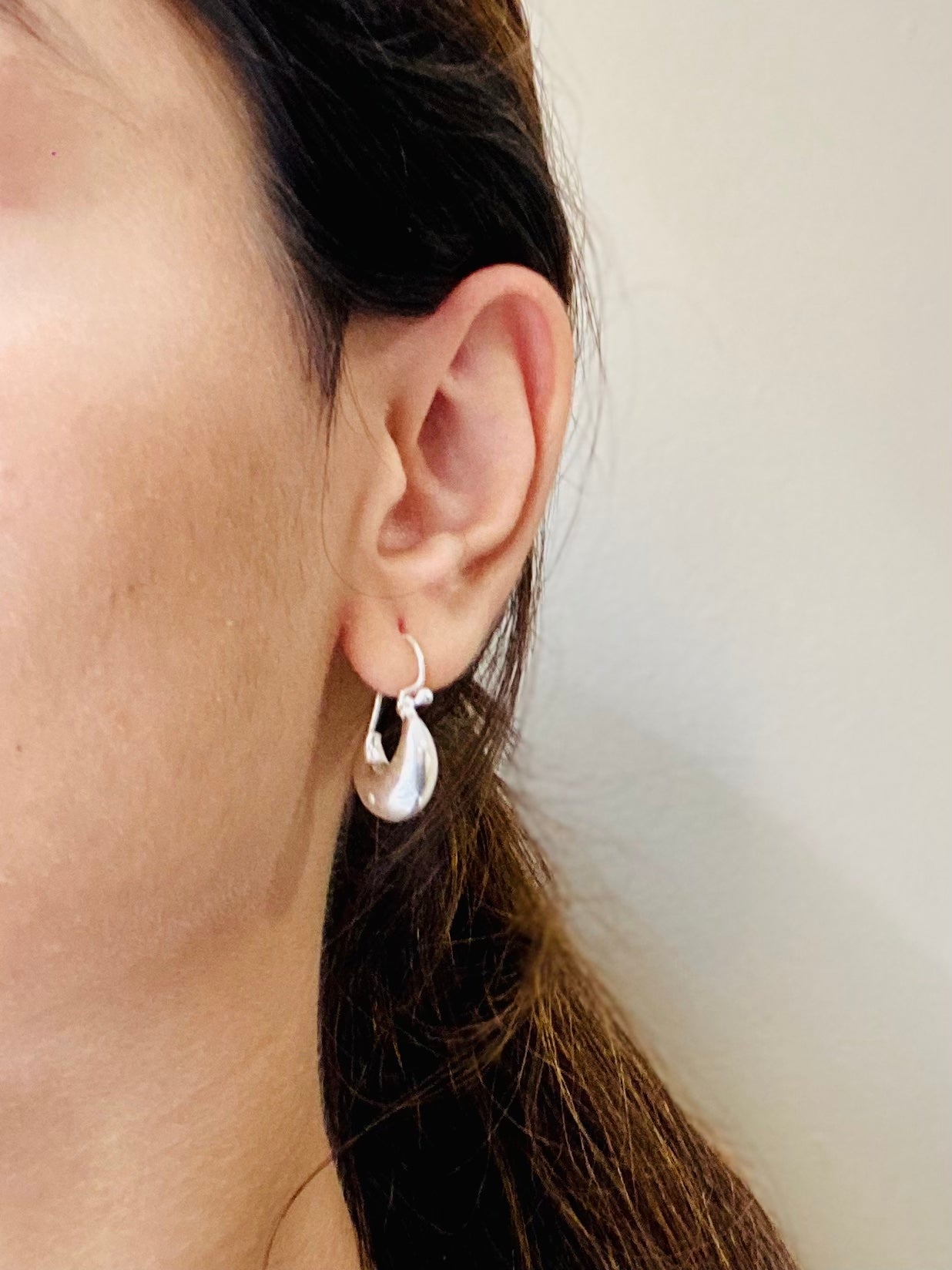 Silver Bold Hoop Earrings