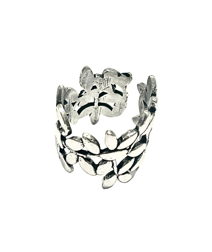 Silver Flower Ring