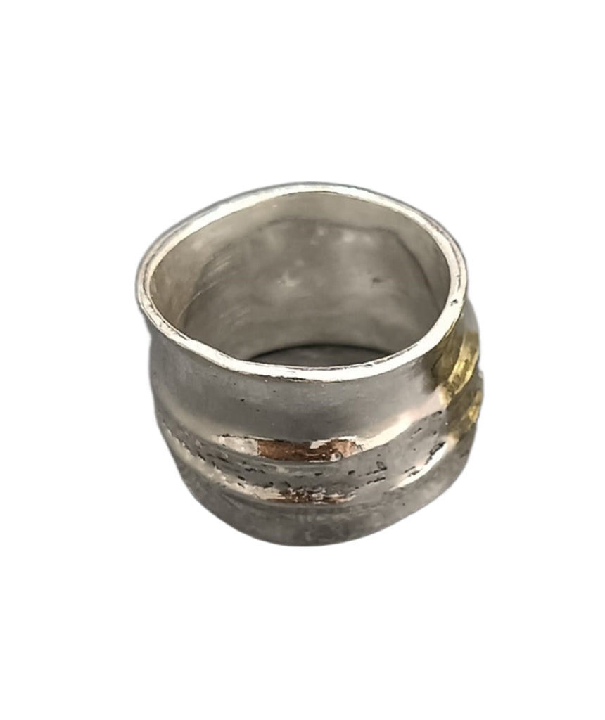 Hammered Circle Ring