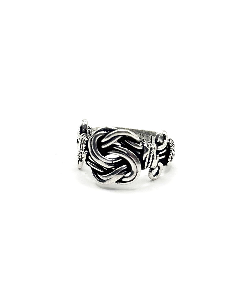 Silver Knotted Ring