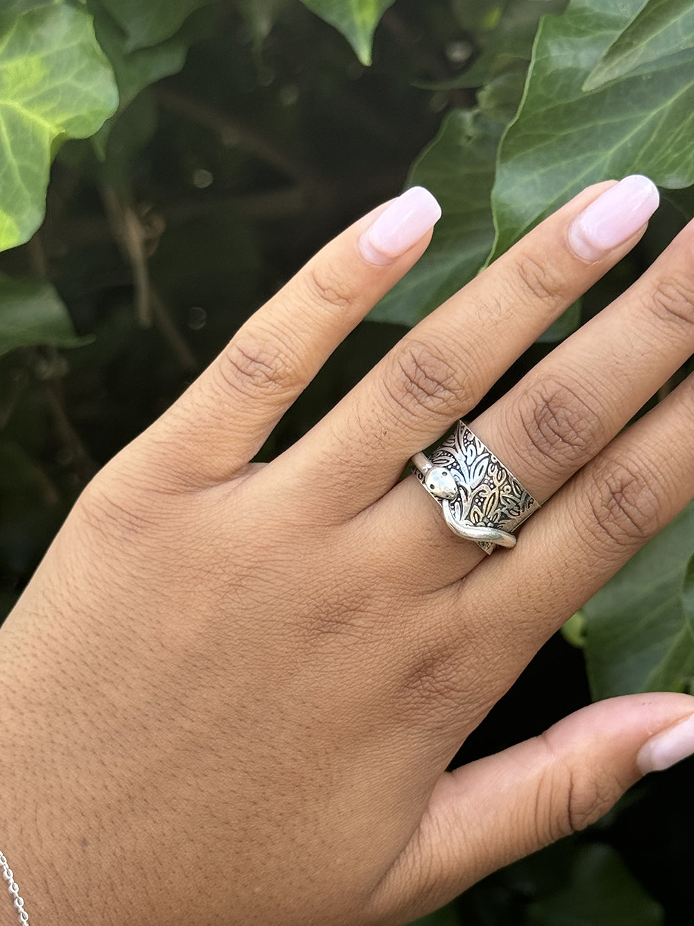 Silver Serpent Ring