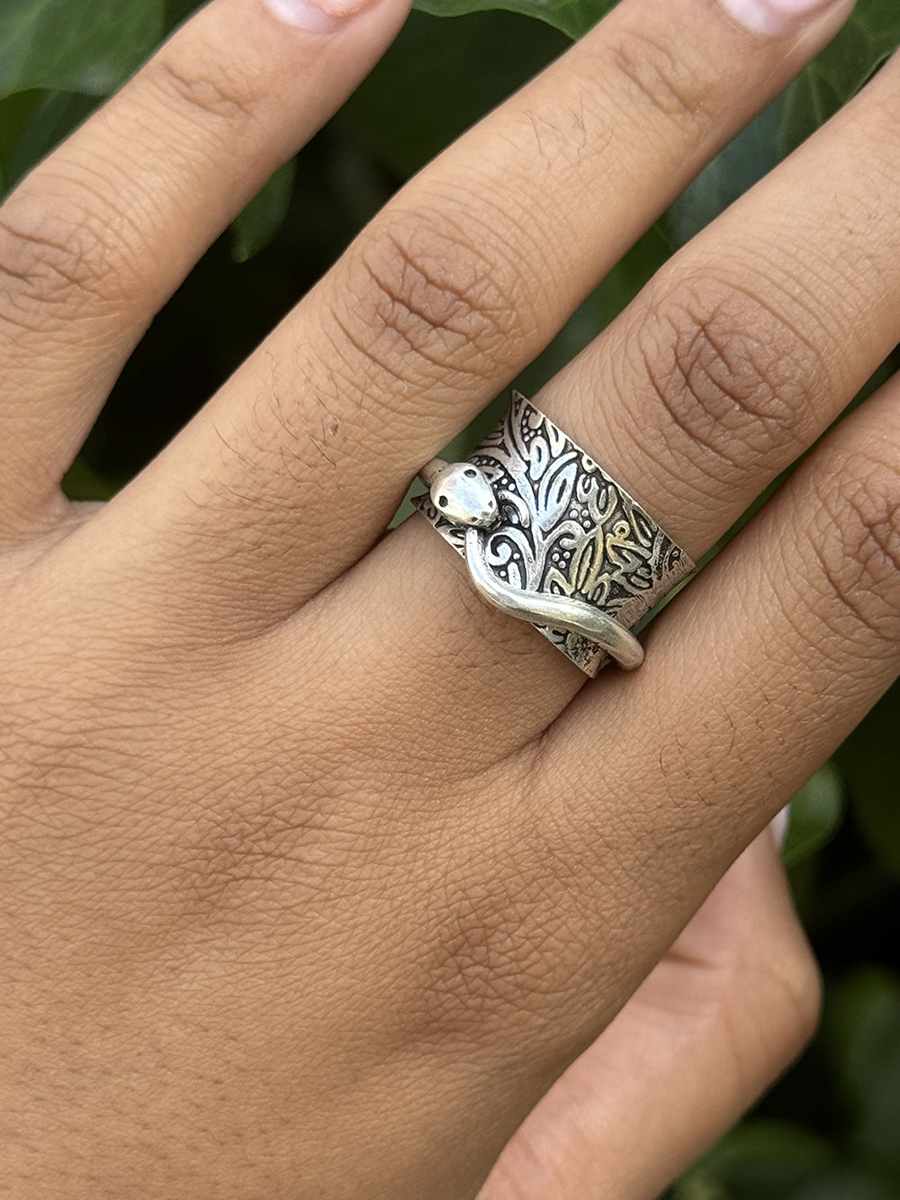 Silver Serpent Ring