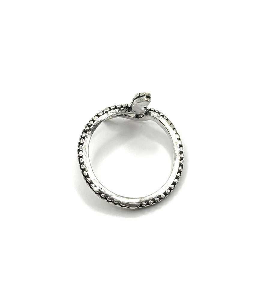 Silver Snake Ring Adjustable