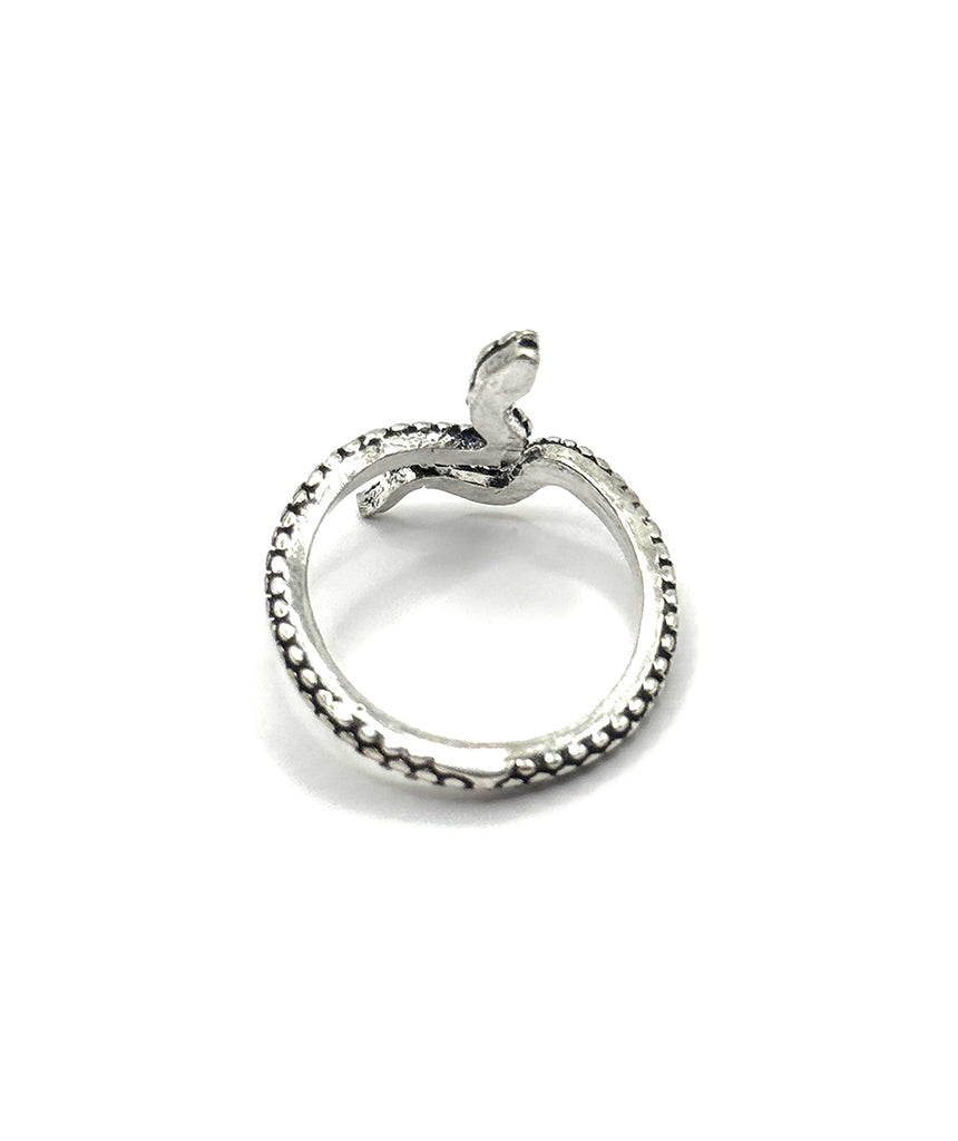 Silver Snake Ring Adjustable