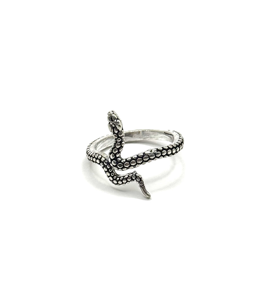 Silver Snake Ring Adjustable