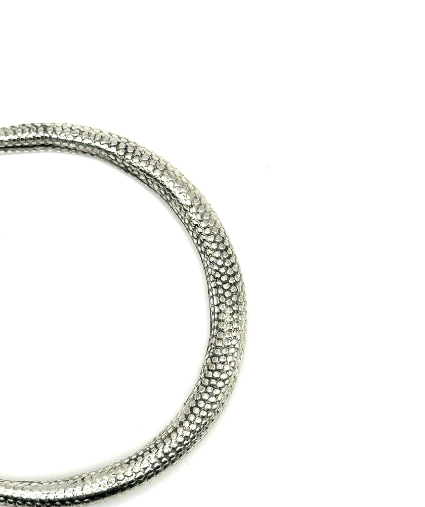 Silver Classic Snakeskin Bracelet