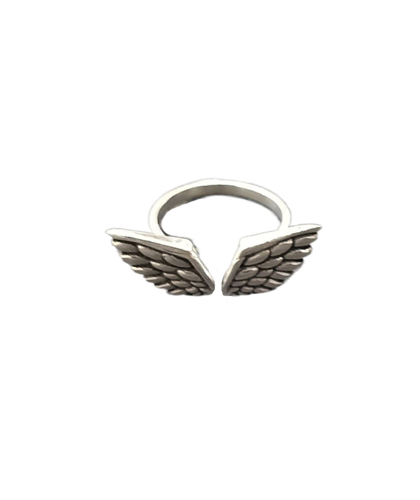 Gold and Silver Angel Wing Ring | Urbiana Jewellery