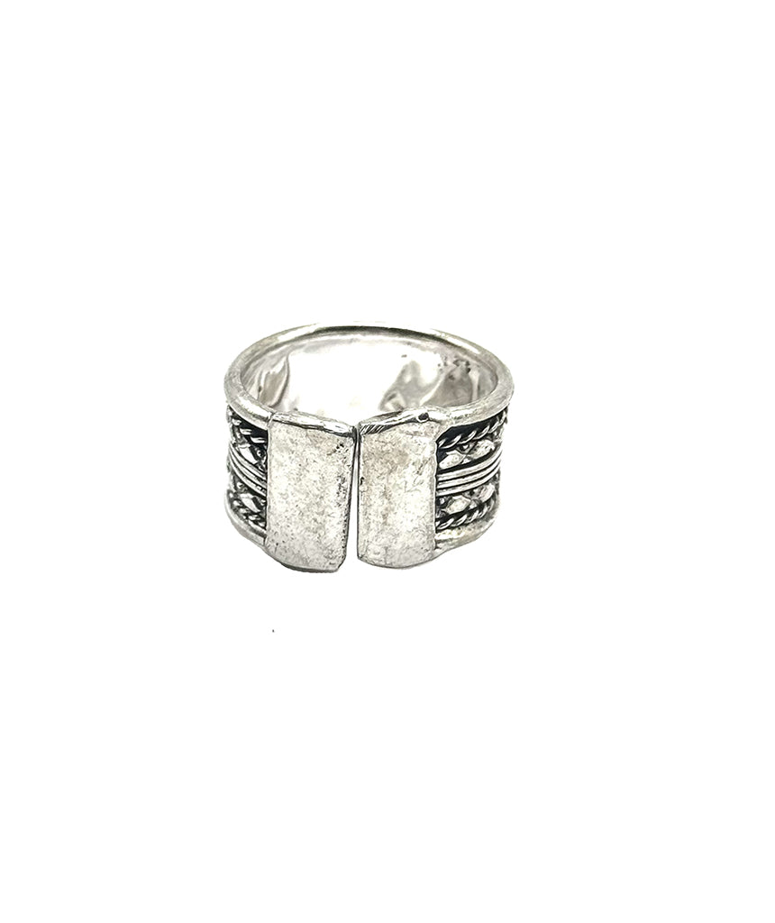 Silver Chain Design Ring