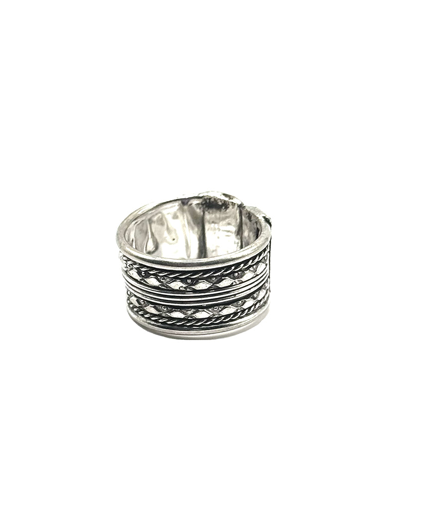 Silver Chain Design Ring