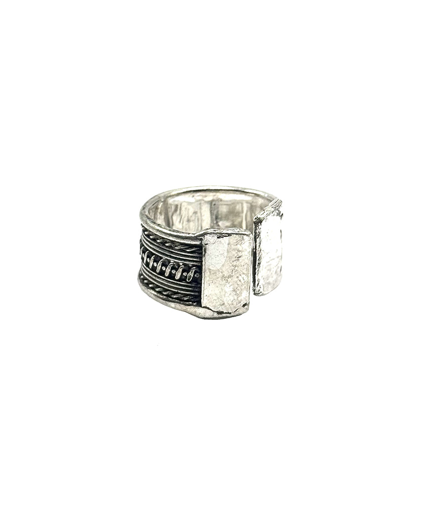 Silver Chain Design Ring