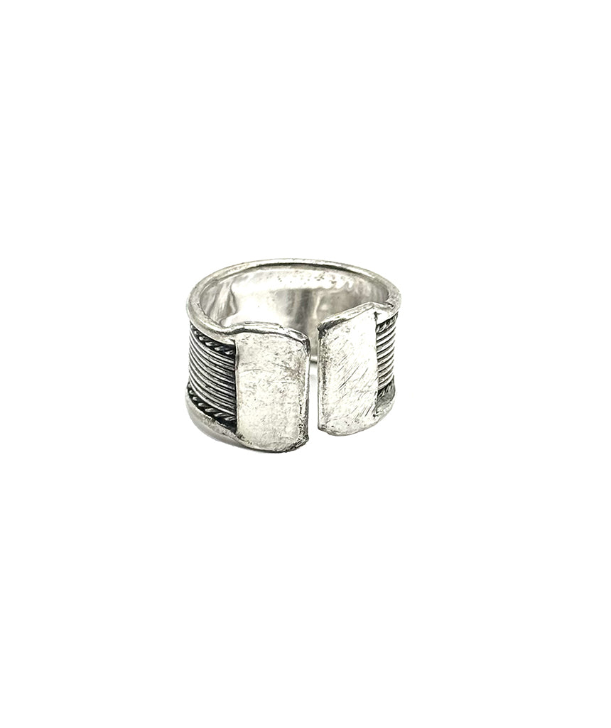 Silver Chain Design Ring