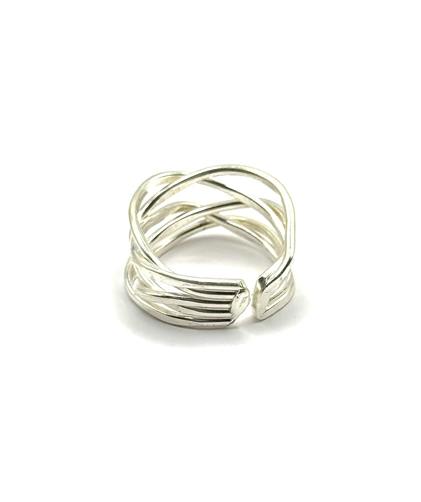 Silver Strappy Ring