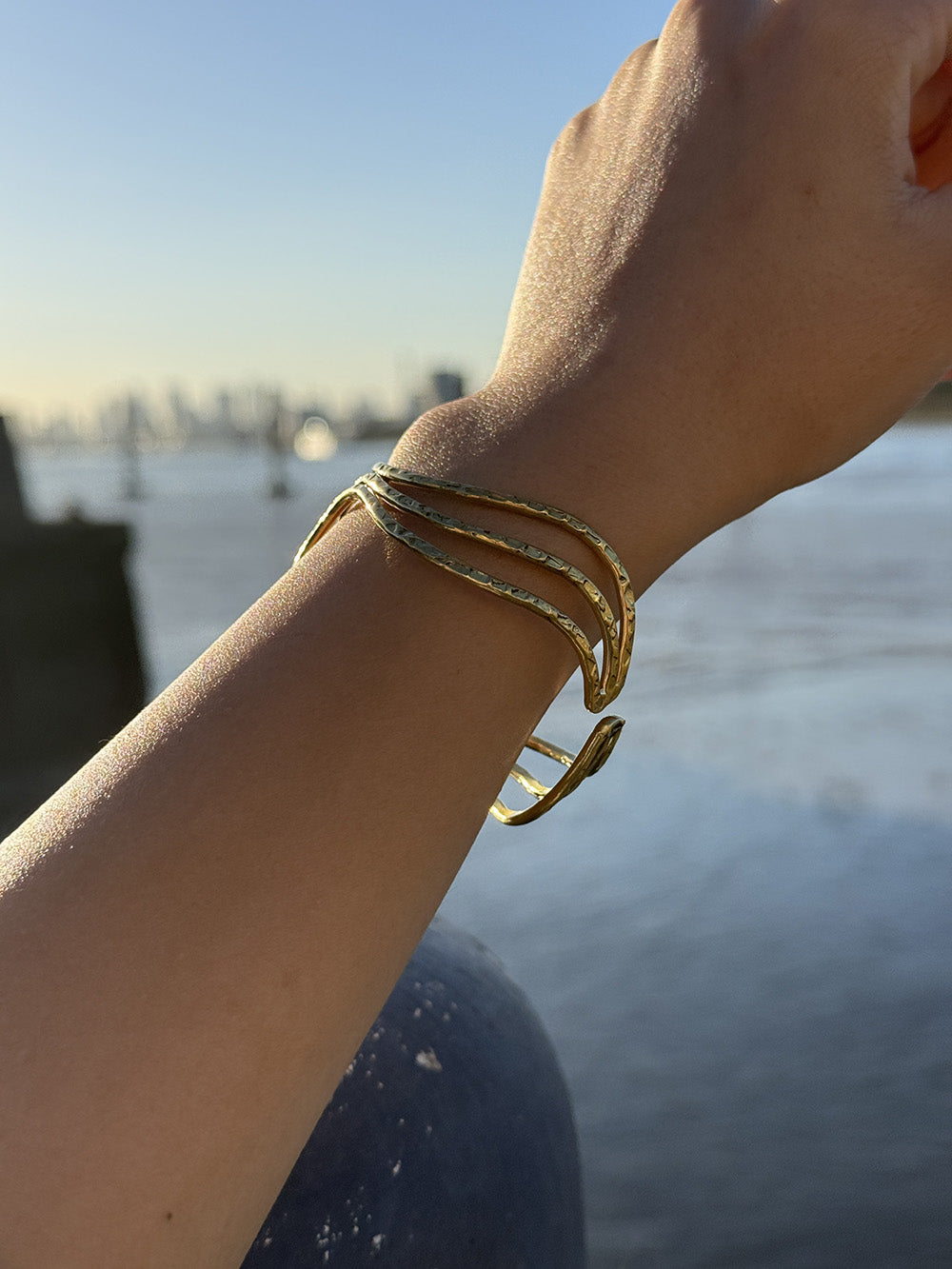 Wavy Statement Bracelet