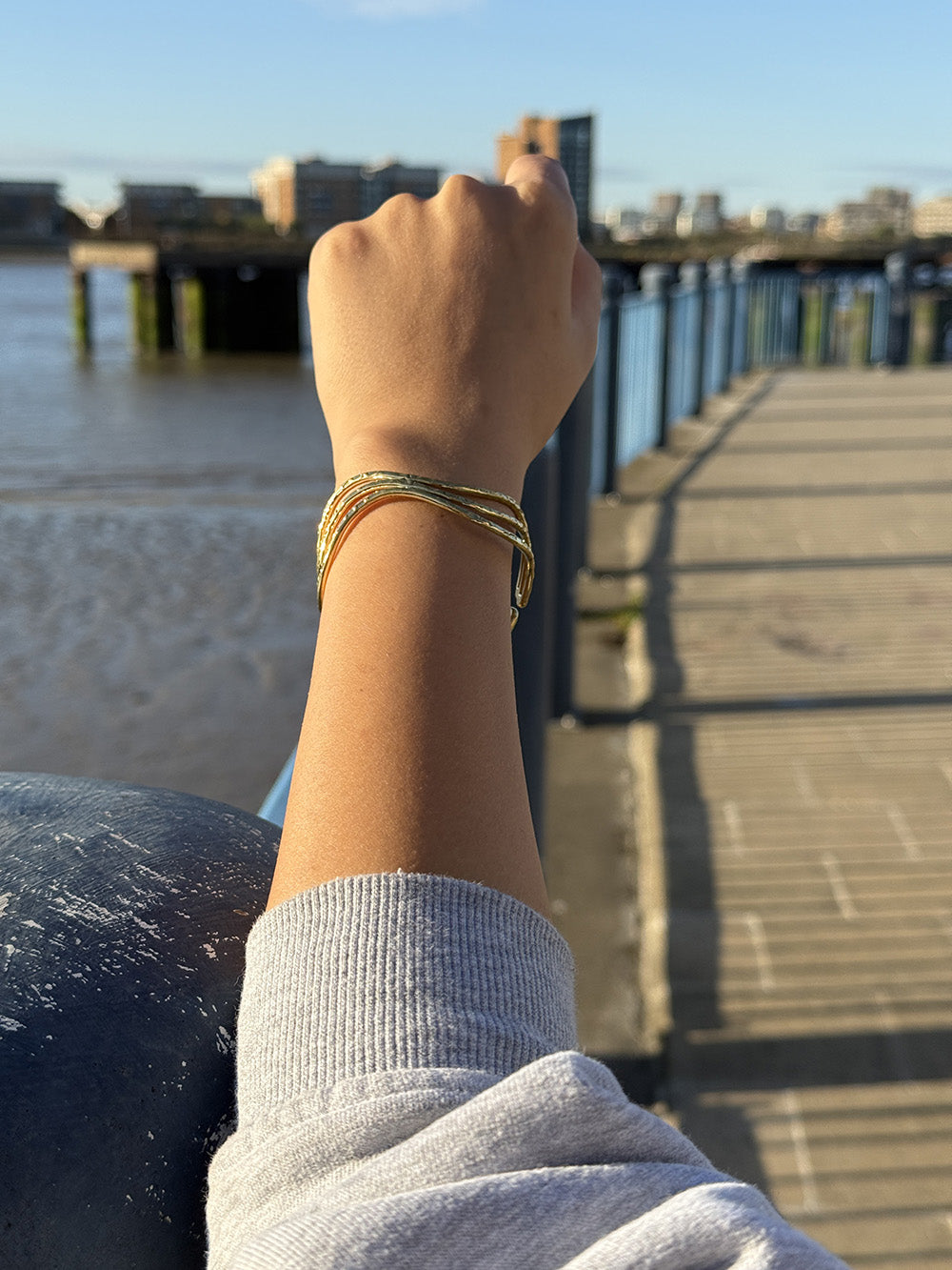 Wavy Statement Bracelet