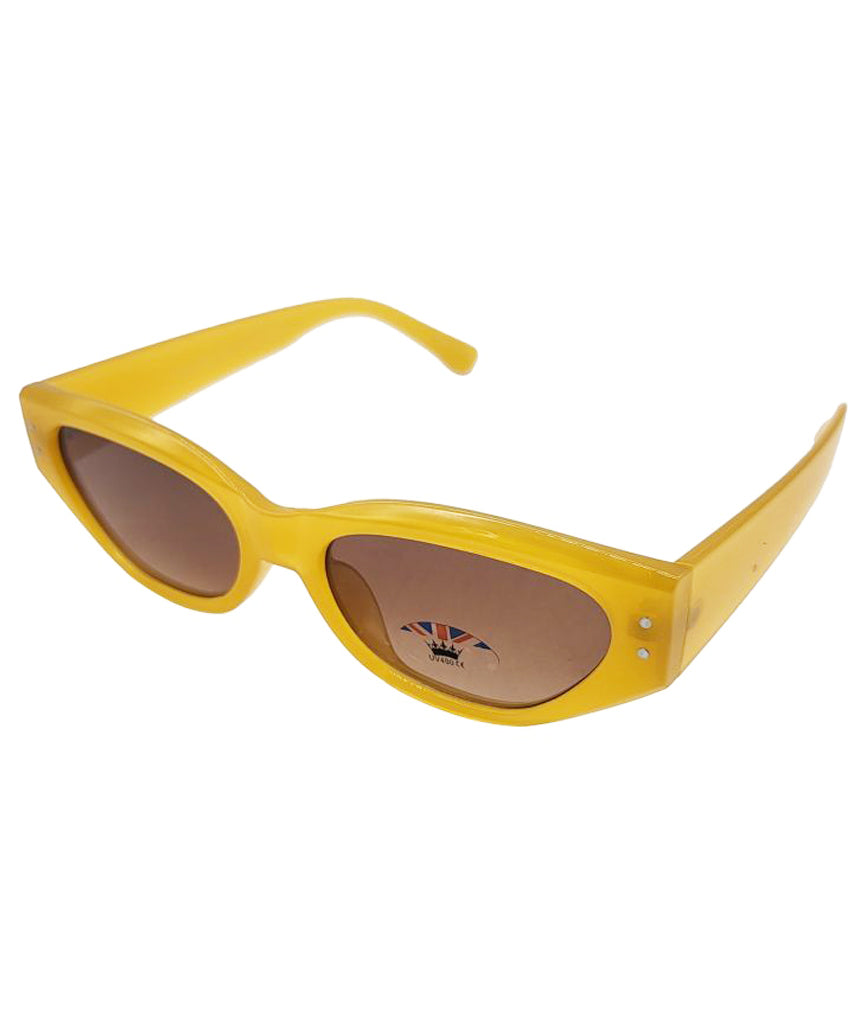 Yellow Oval Sunglasses