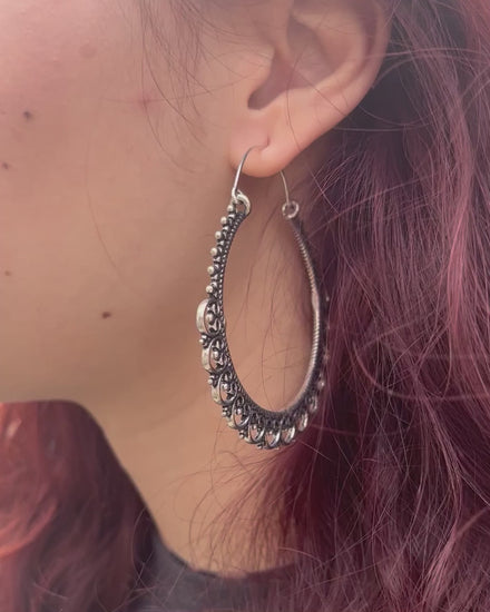 Cleopatra Hoop Earrings