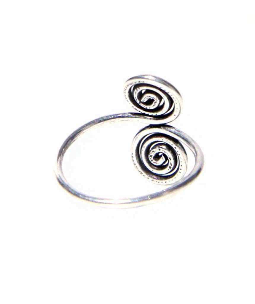 Adjustable Amulet Ring Silver