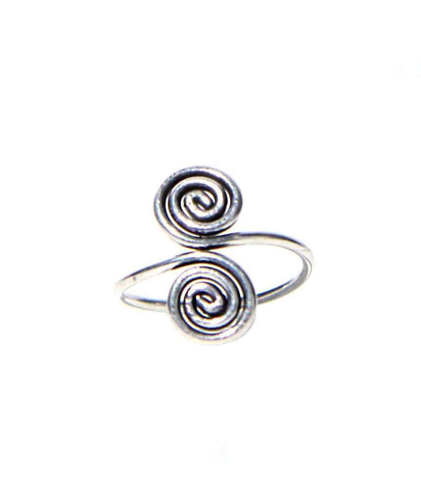 Adjustable Amulet Ring Silver