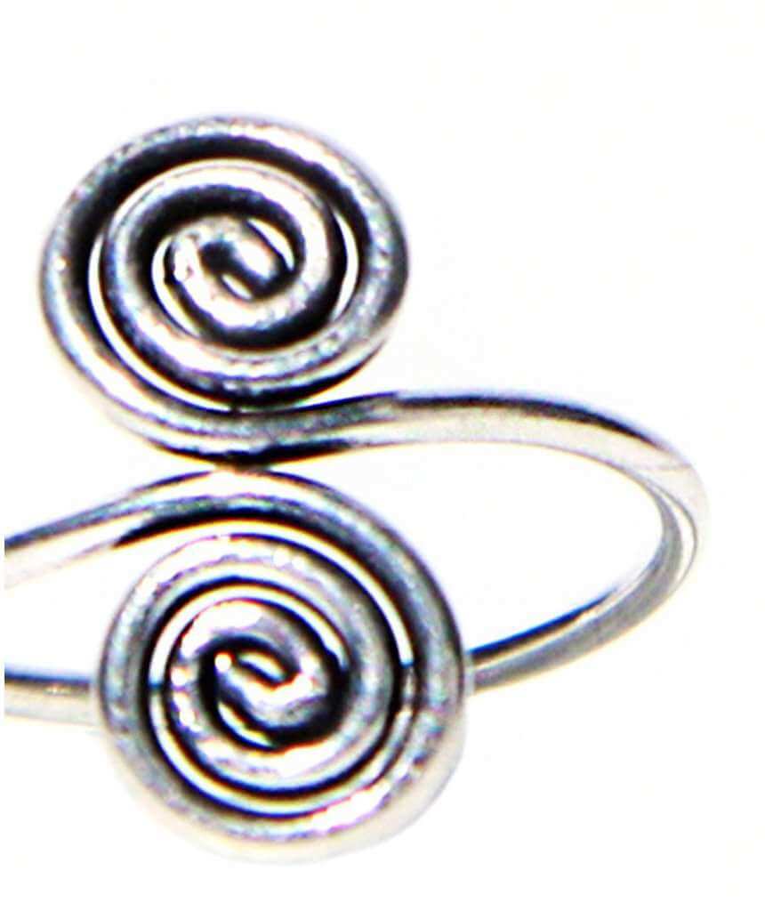 Adjustable Amulet Ring Silver