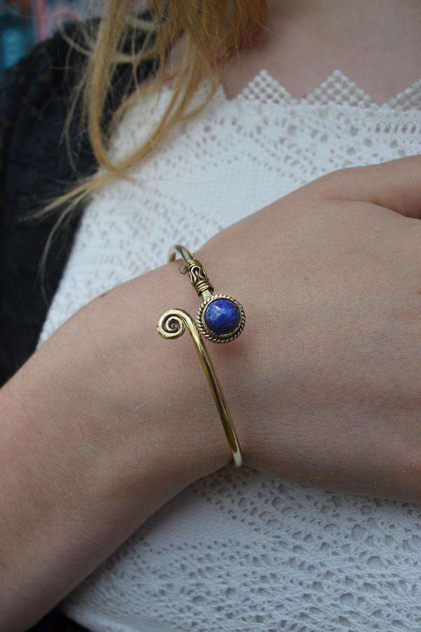 Gold Lapis Lazulli bracelet