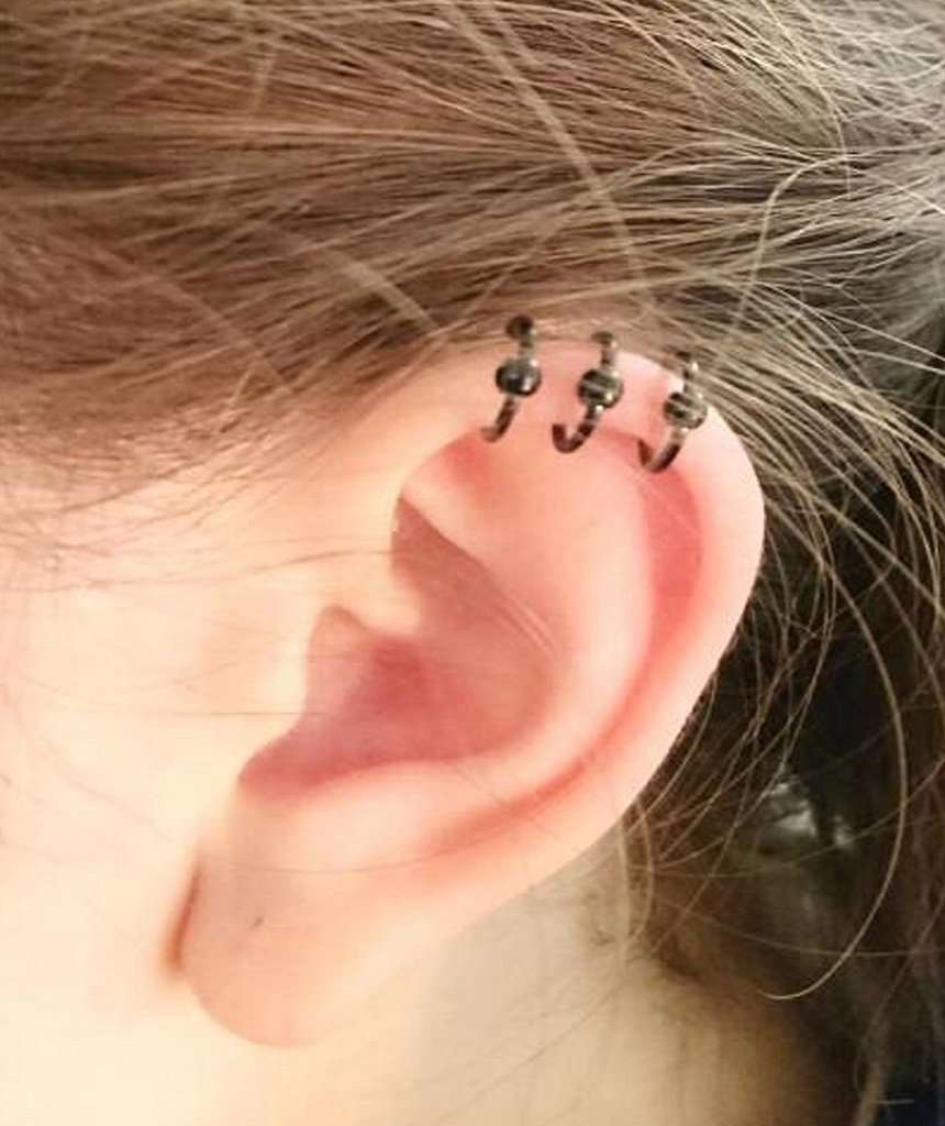 Black Fake Earcuff