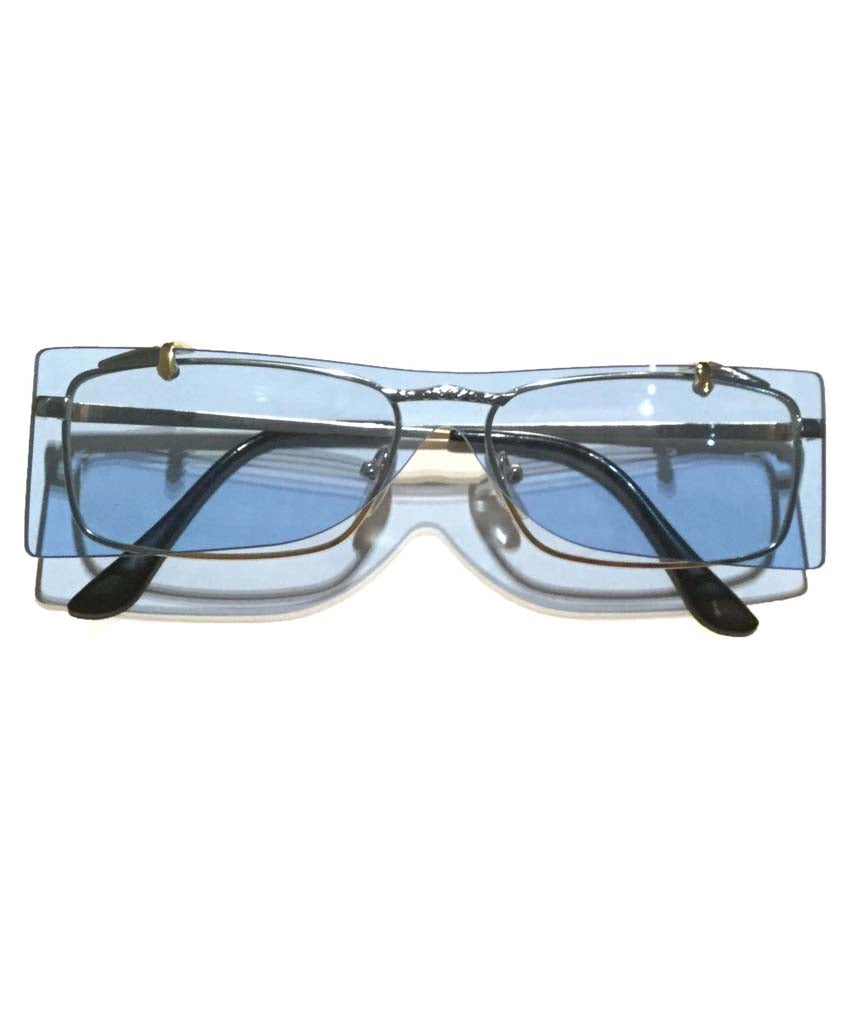 Blue Double Frame Sunglasses
