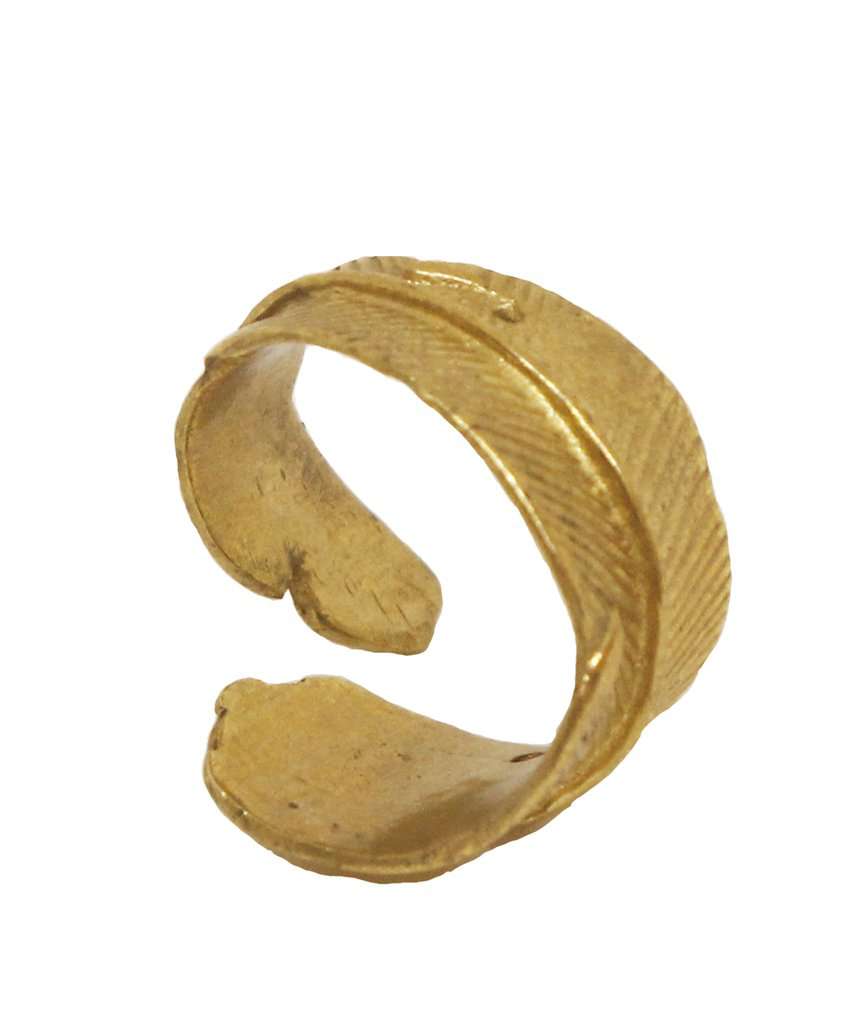 Classic Leaf Ring Gold