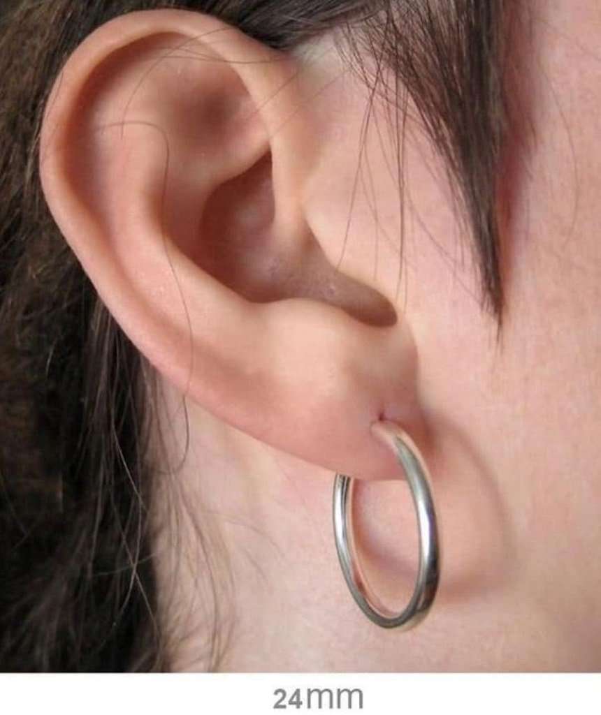 Classic Sterling Silver Hoop