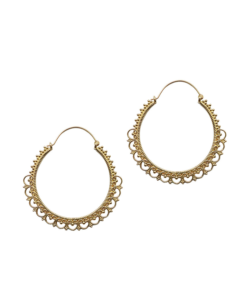 Cleopatra Hoop Earrings