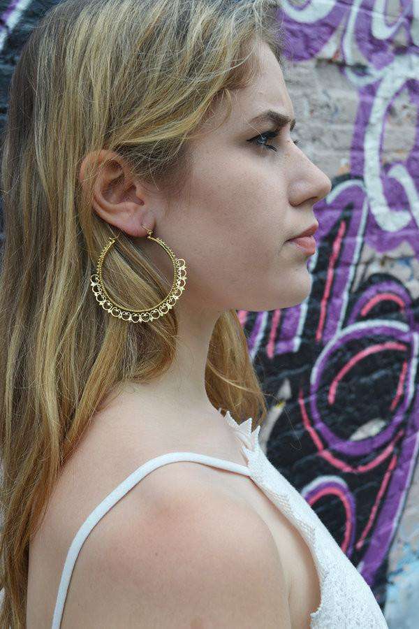 Cleopatra Hoop Earrings