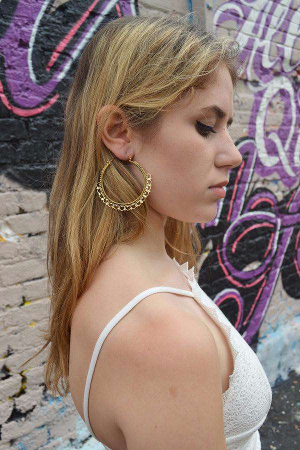 Cleopatra Hoop Earrings