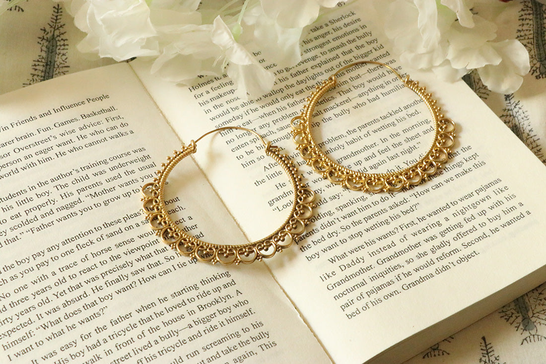 Cleopatra Hoop Earrings