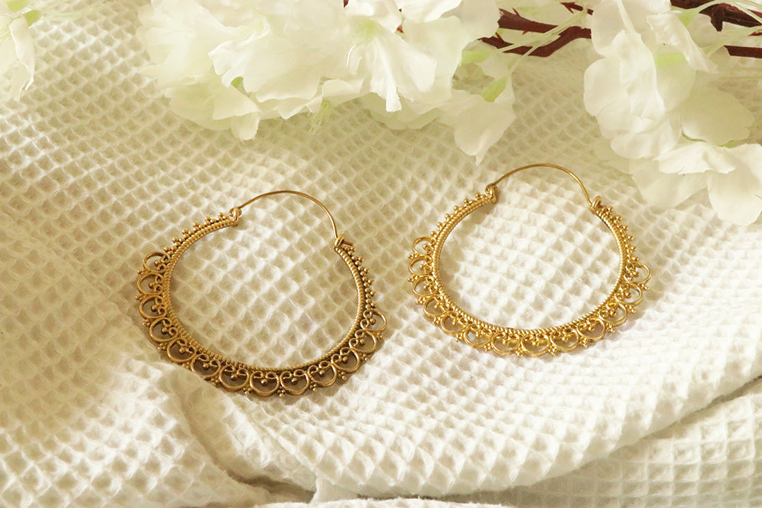 Cleopatra Hoop Earrings