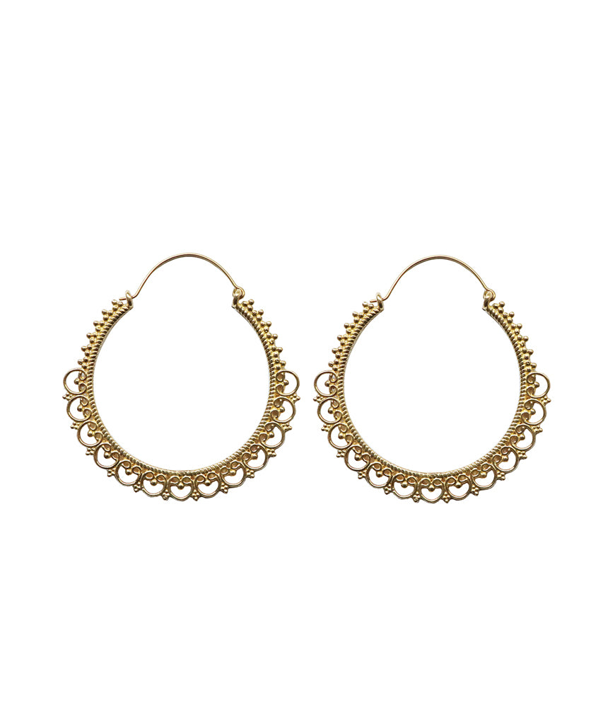 Cleopatra Hoop Earrings