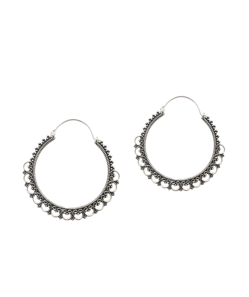 Cleopatra Hoop Earrings