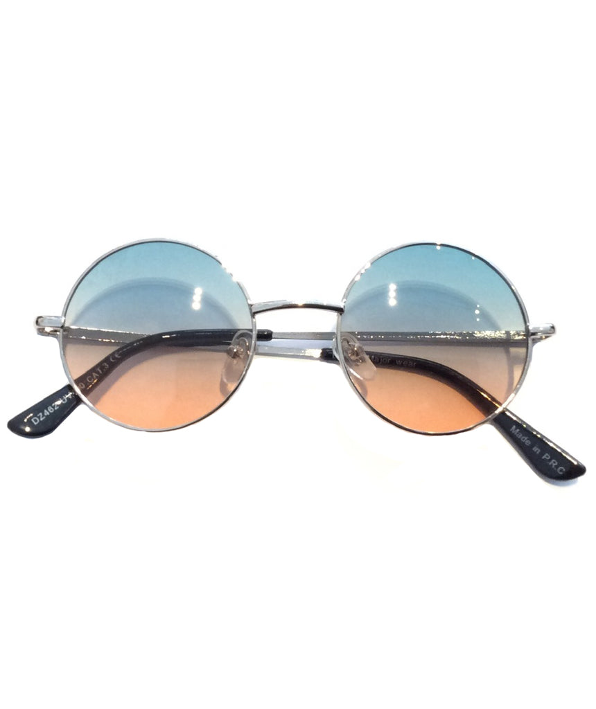Double Color Round Sunglasses