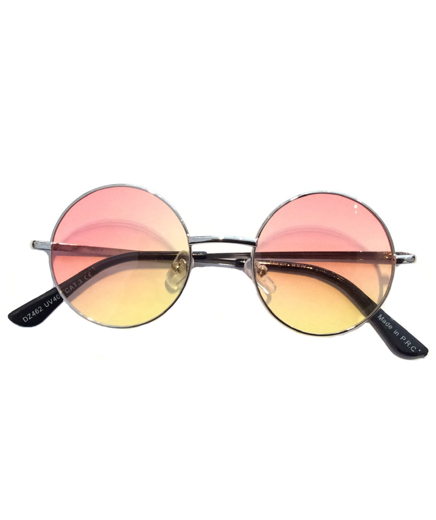Double Color Round Sunglasses