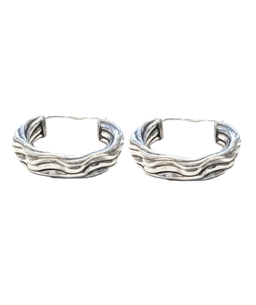Curly Hoop Earrings