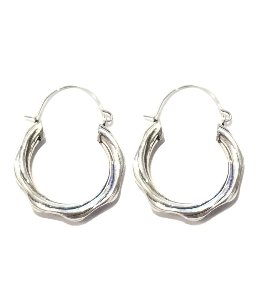 Curly Hoop Earrings