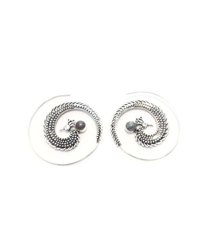 Peacock Swirl Earrings