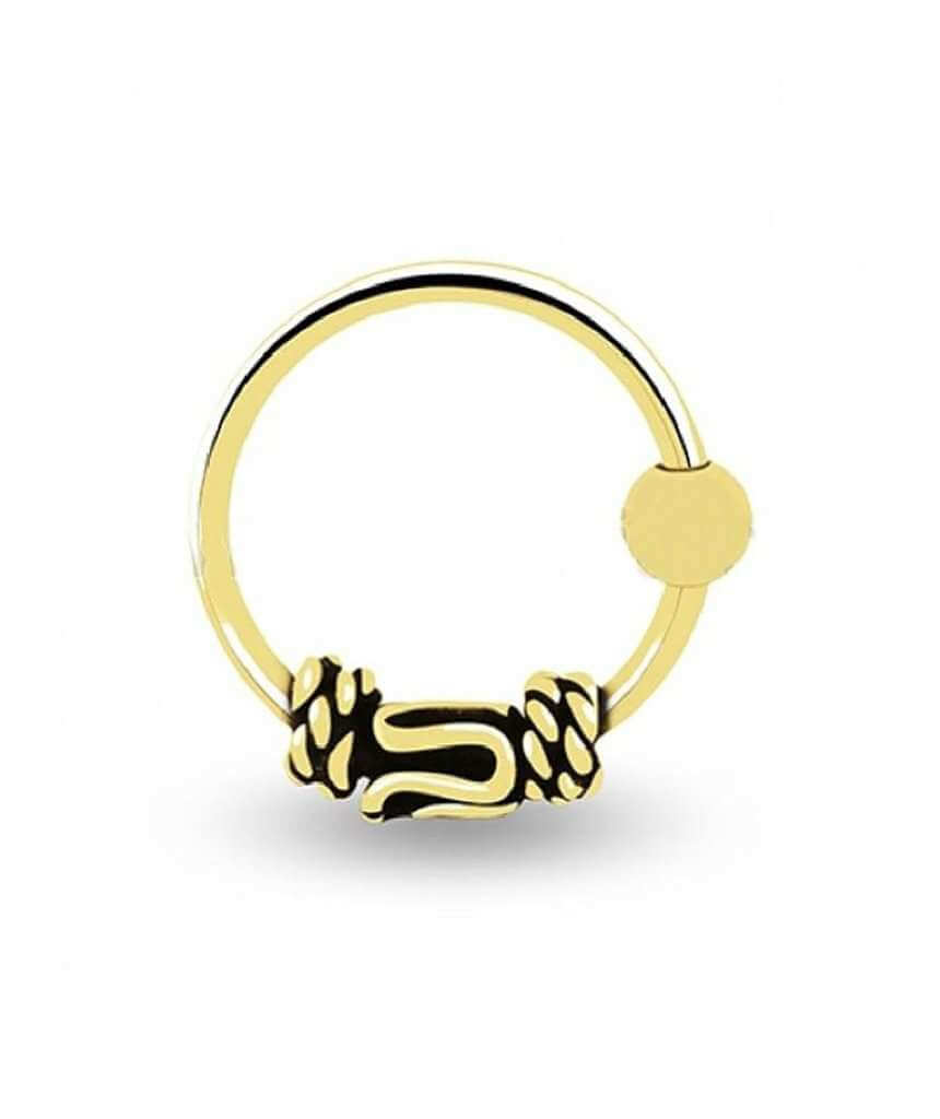 Gold Bali Nose Ring