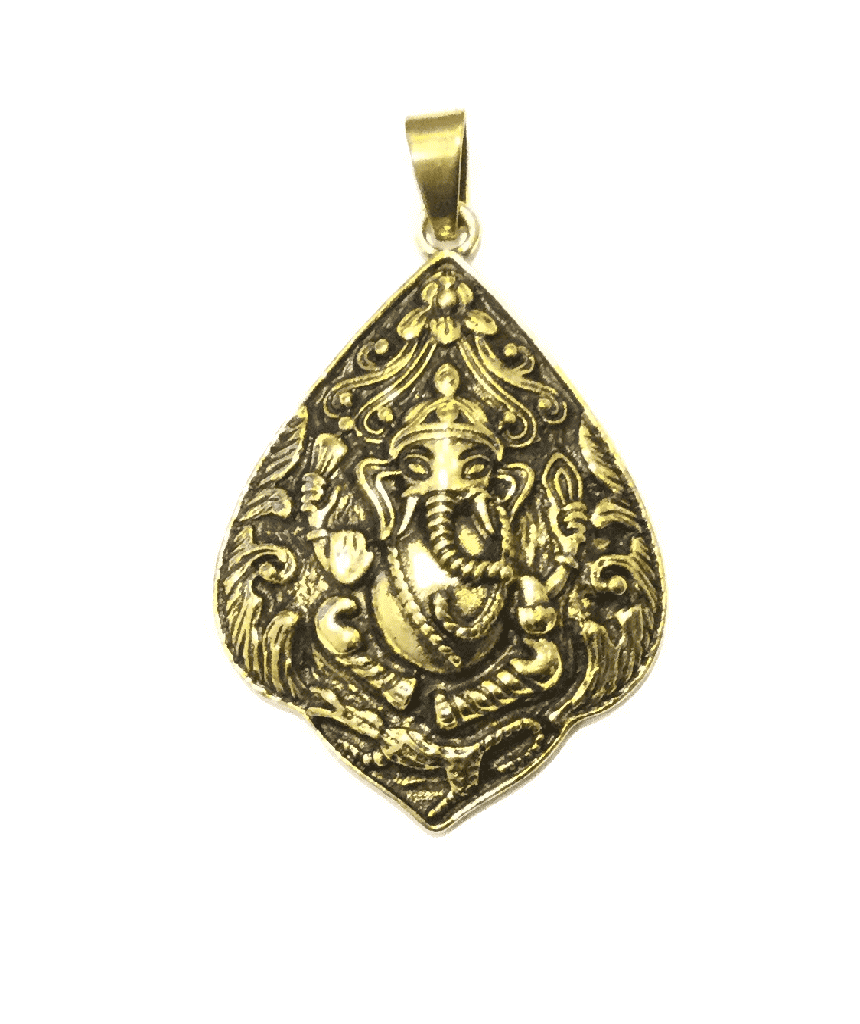 Gold Big Ganesha Pendant