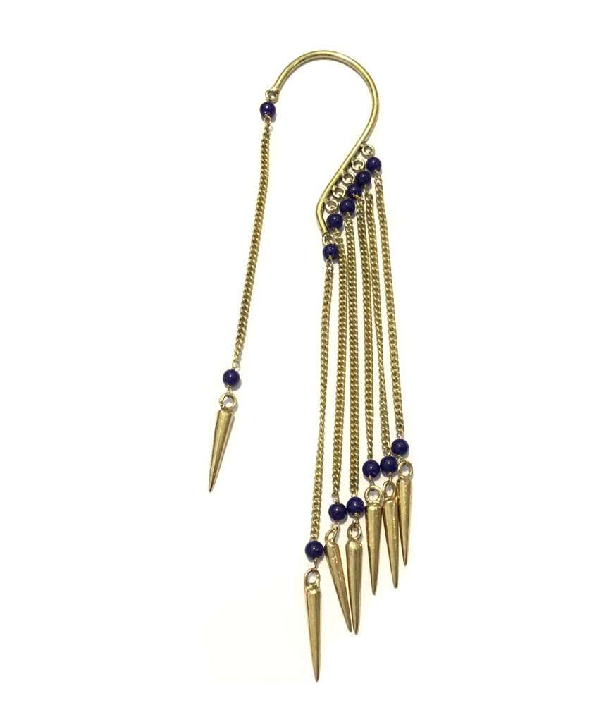 Boho Earcuff with Beads Spikes