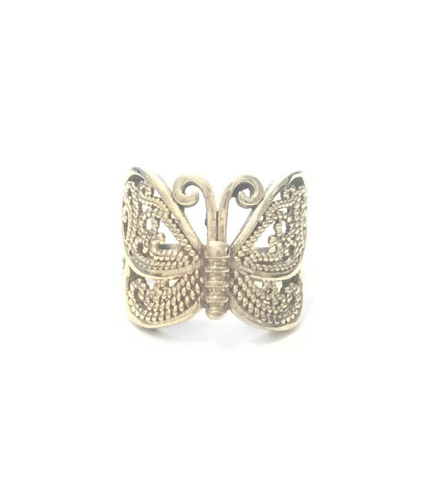 Gold Butterfly Ring