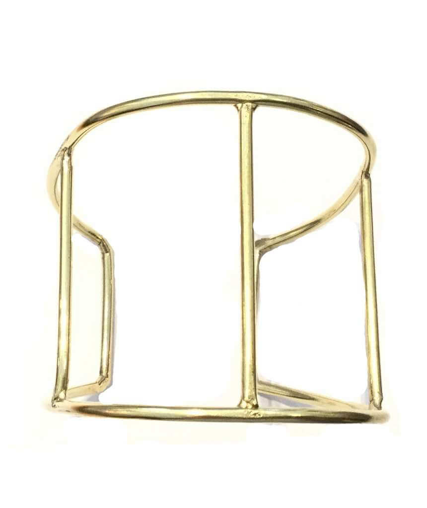 Gold Cage Cuff Bracelet