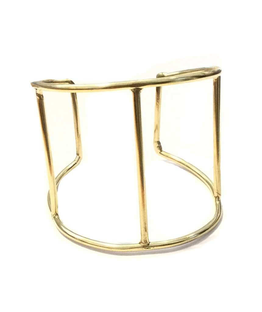 Gold Cage Cuff Bracelet